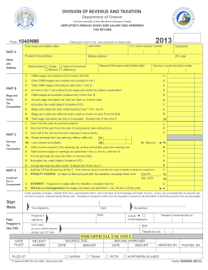 CNMI Form 1040NMI 2013
