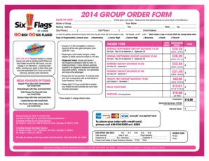 2014 Group Order Form