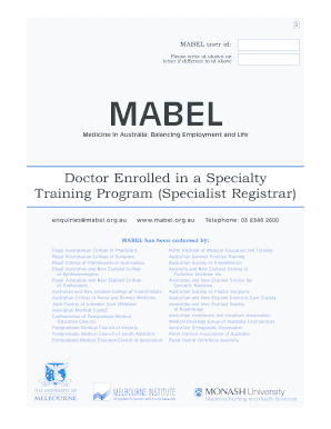 Doctor Enrolled in a Specialty Training Program Survey