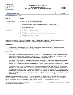 Ms word project for students pdf - IRS Form 990 Schedule B - Continental Divide Land Trust - cdlt