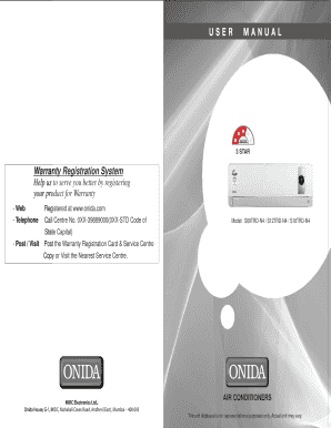 onida ac warranty check