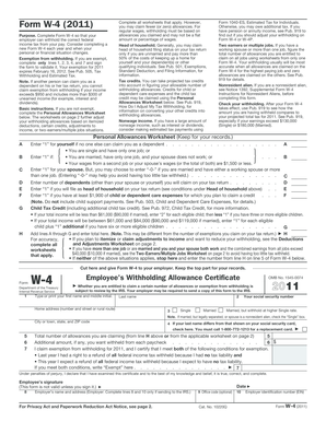 Form W-4 (2011)