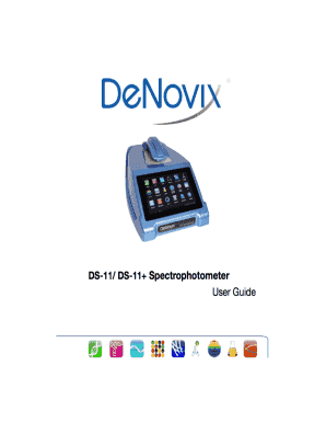 Download DS-11 User Guide - DeNovix