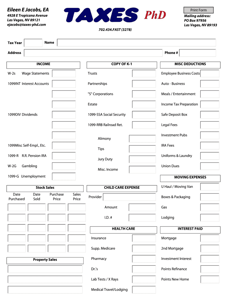 tax preparation checklist pdf Preview on Page 1