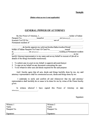 General Power of Attorney