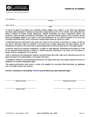 Power of Attorney for Securities Trading