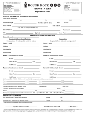 Student Registration Form