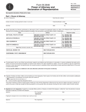 form m 2848 fax number