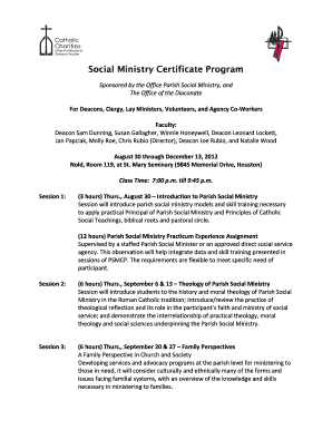 Social Ministry Certificate Program - Gwdupont.com