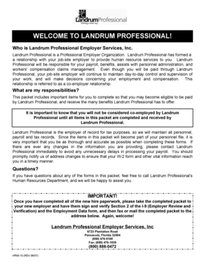 Landrum Professional Employee Conversion Application