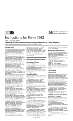 Instructions for Form 4562