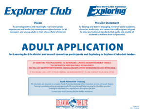 Learning for Life Adult Application