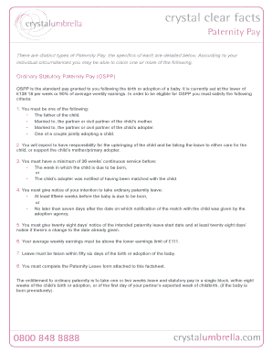 UK Paternity Pay Request Form