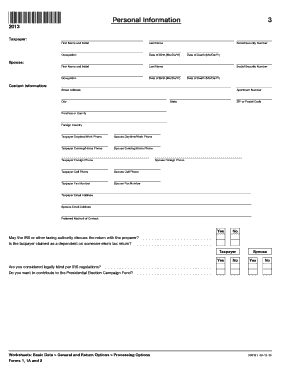 US Federal Tax Return Form 1040