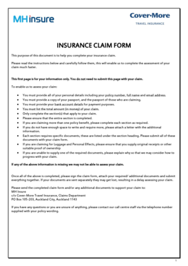 Insurance Claim Form