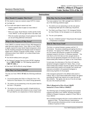 I 864ez sample form - 1615-0075 - uscis