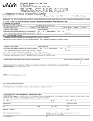 Educator Disability Claim Form