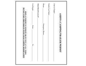 4-H FFA Camping Trailer Permit