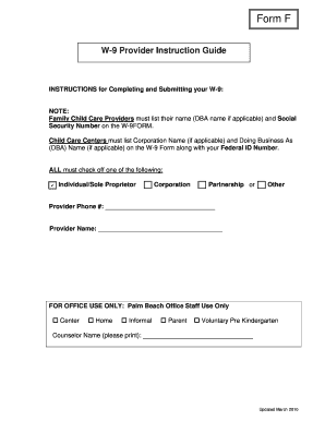 IRS Form W-9