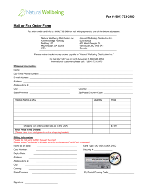 Order Form