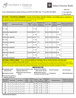 VIM Financial Assistance Application