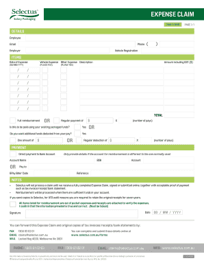 Expense Claim Form