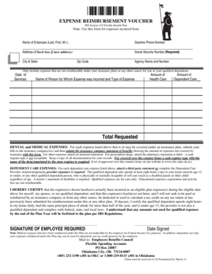 Expense Reimbursement Voucher