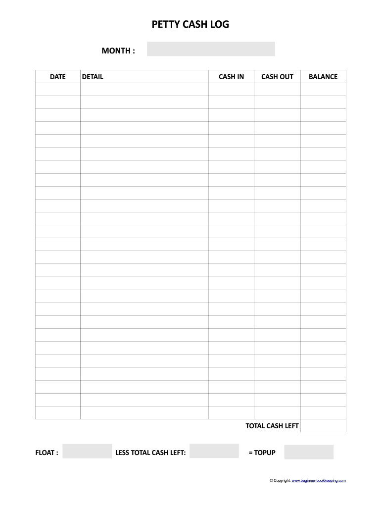 Cash Voucher Template Excel - Fill Online, Printable, Fillable Pertaining To Petty Cash Expense Report Template