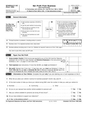 Schedule C-EZ Form 1040