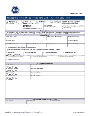 Fillable Online Mdwise Pmp Panel Limit And Panel Hold Form Mdwise Mdwise Fax Email Print Fillable Online Mdwise Pmp Panel Limit And Panel Hold Form Mdwise Mdwise Fax Email Print