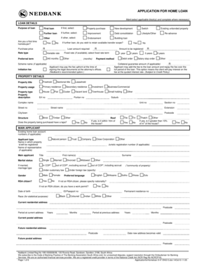 South Africa Home Loan Application