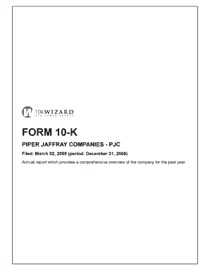 Fillable Online 10-K - FORM 10-K Fax Email Print - pdfFiller