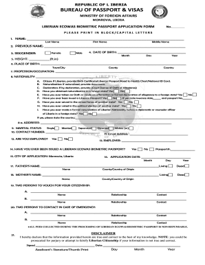 birth certificate format
