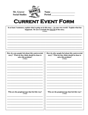 Fillable Online Current Event Form - NLSD page Fax Email Print - pdfFiller