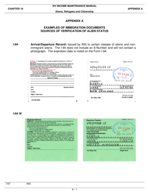 US Affidavit of Support Form I-134