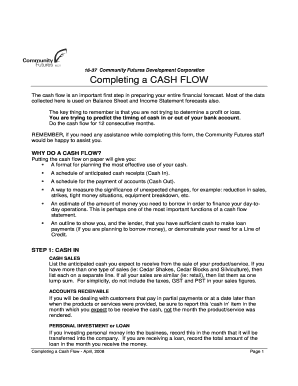 Cash Flow Forecast Template