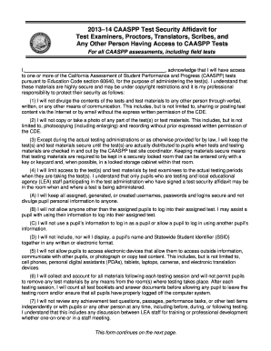 Sample affidavit california - security affidavit