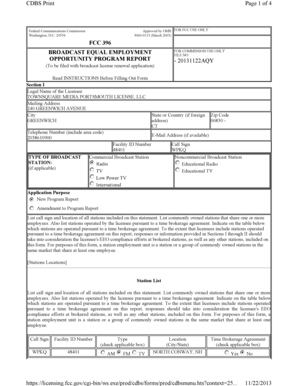FCC Broadcast Equal Employment Opportunity Program Report