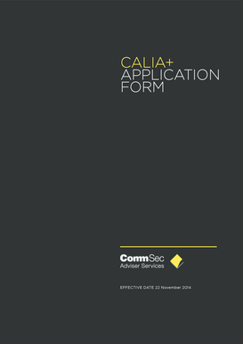CALIA+ Application Form