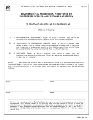 Texas Environmental Assessment Addendum