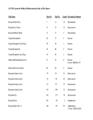 Medicaid Redetermination Date Ad Hoc Report