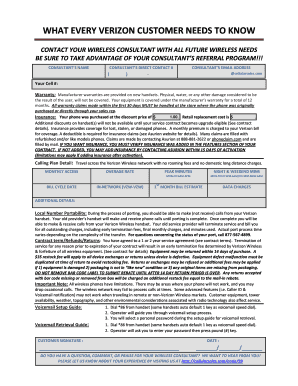 Verizon Wireless Service Agreement