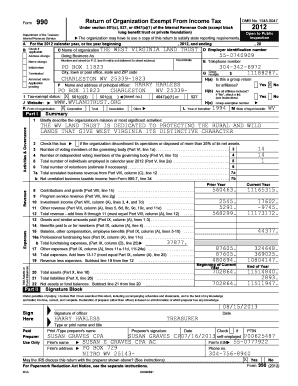 Form 990 Tax Exemption Application