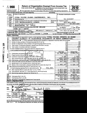 IRS Form 990 2010