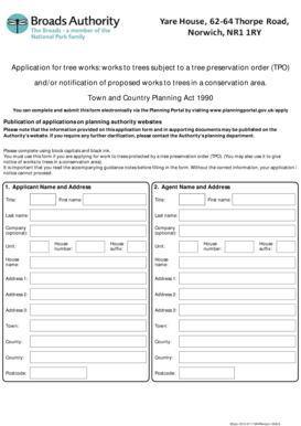 UK Tree Works Application Form