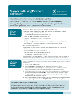 Supported Living Payment Application