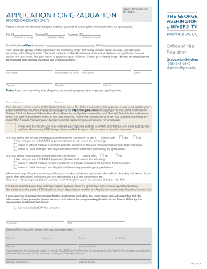 Application for Graduation