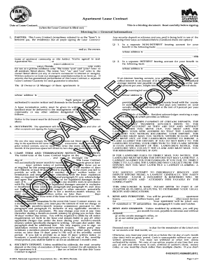 Florida Apartment Lease Contract