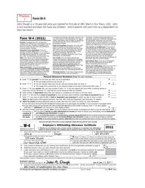 IRS Form W-4 Employee's Withholding Allowance Certificate