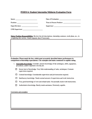 FORM 6: Student Internship Midterm Evaluation Form - Education ... - education und